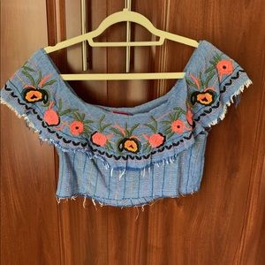 RED CARTER OFF SHOULDER TOPS